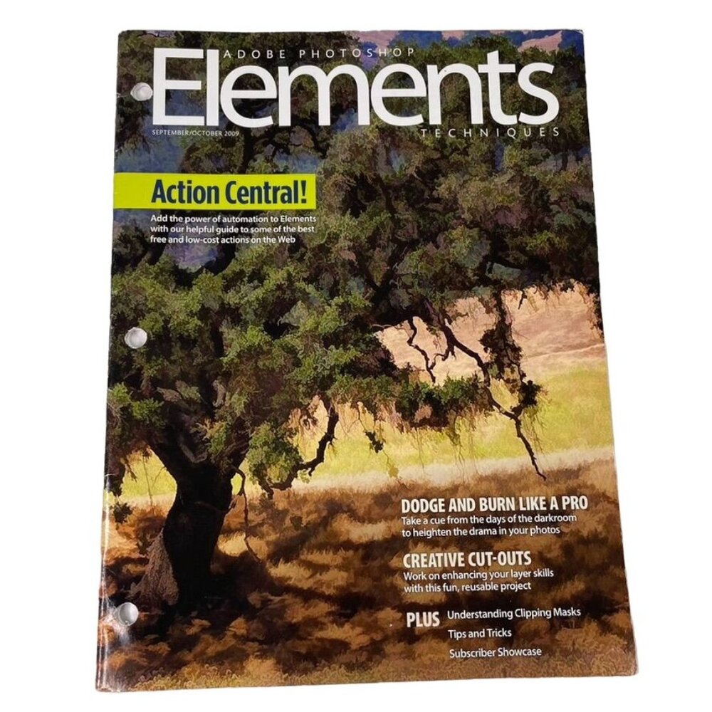 Adobe Photoshop Elements Techniques Magazine u Set Oct 2009 Actions
